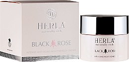 Kup Odbudowujący krem przeciwstarzeniowy do twarzy na noc - Herla Black Rose Intense Anti-Aging Night Remedy Cream