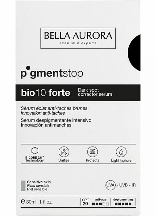 Serum antypigmentowe do skóry wrażliwej - Bella Aurora Bio10 Forte Anti-Dark Spots Serum Sensitive Skin — Zdjęcie N2