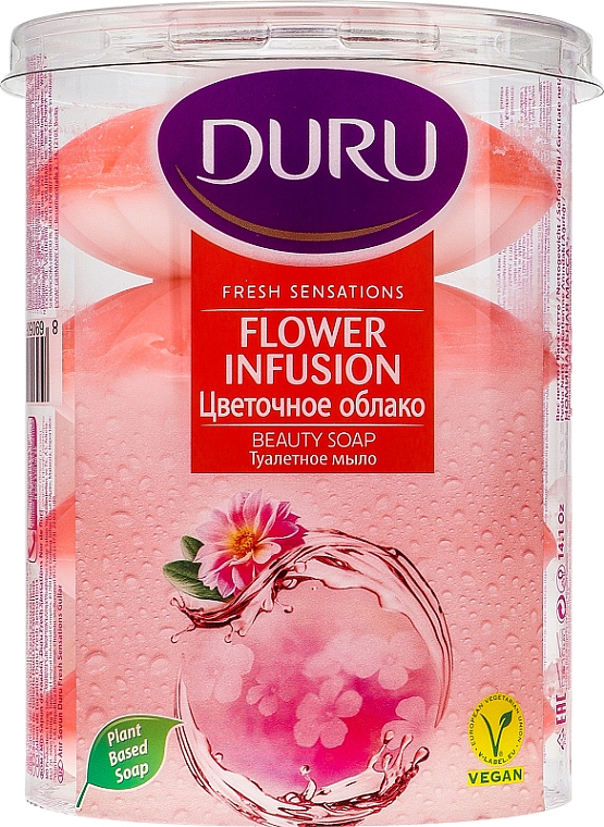 Mydło toaletowe Kwiatowa Chmura - Duru Fresh Sensations Flower Infusion Beauty Soap — Zdjęcie N1