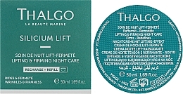 Ujędrniający krem do twarzy na noc - Thalgo Silicium Lift Intensive Lifting & Firming Night Care (wymienny wkład) — Zdjęcie N2