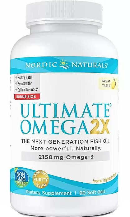 Suplement diety Omega 3, 2150 MG - Nordic Naturals Ultimate Omega 2X — Zdjęcie N1