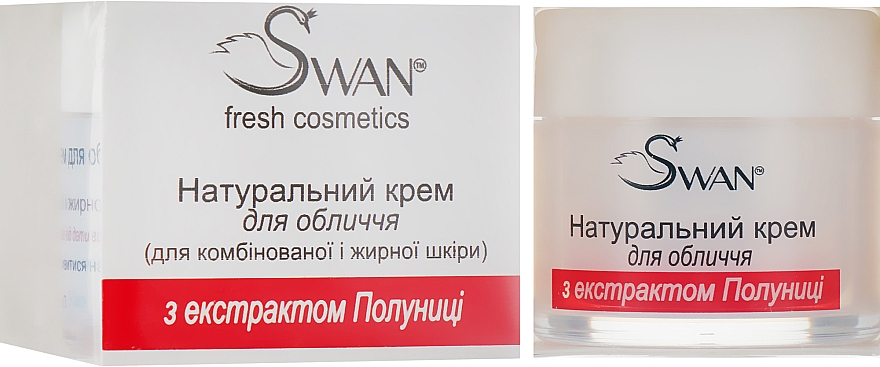 Krem do twarzy z ekstraktem z truskawek - Swan Face Cream
