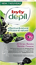 Kup Plastry woskowe do depilacji ciała - Byly Depil Activated Charcoal Hair Removal Strips Body
