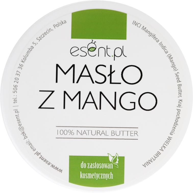 Naturalne masło z mango 100% - Esent — Zdjęcie N1