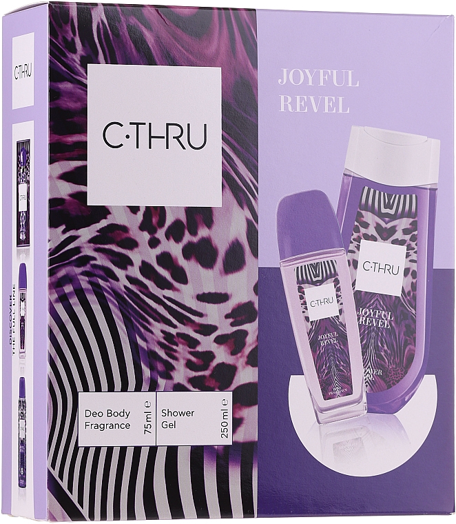 C-Thru Joyful Revel - Zestaw (deo/spray 75 ml + sh/gel 250ml) — Zdjęcie N1