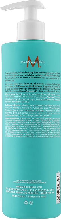 Szampon zwiększający objętość włosów - Moroccanoil Extra Volume Shampoo — Zdjęcie N6