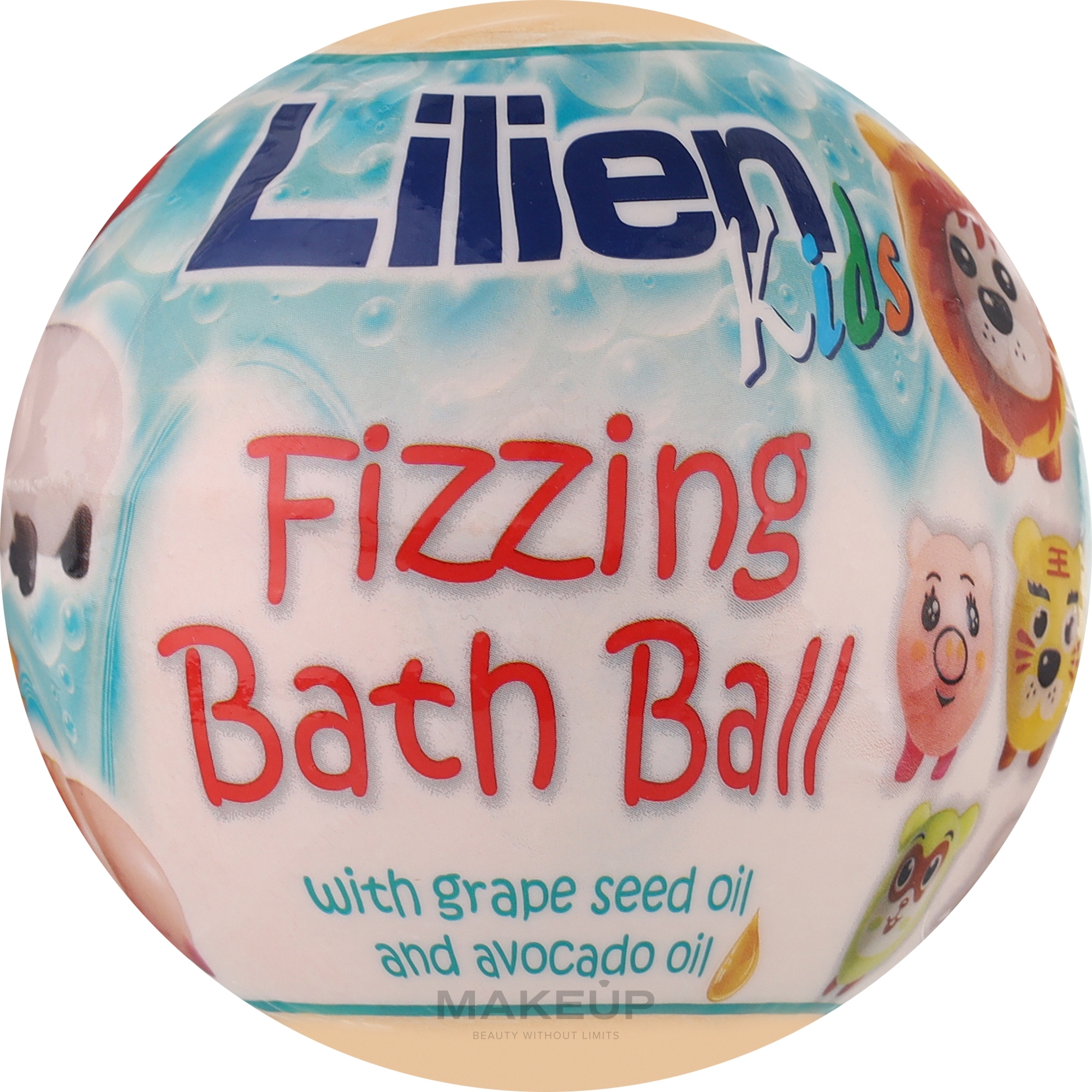 Bomba do kąpieli dla dzieci z niespodzianką - Lilien Fizzing Bath Ball — Zdjęcie 140 g