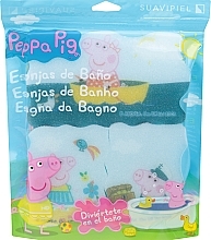 Zestaw gąbek Świnka Peppa 3 szt., marynarskie wojaże, różowy - Suavipiel Peppa Pig Bath Sponge — Zdjęcie N1
