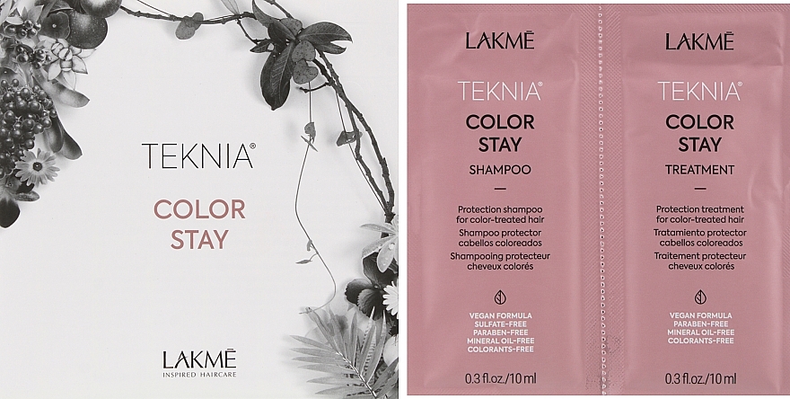 Zestaw próbek - Lakme Teknia Color Stay (sh/10ml + mask/10ml) — Zdjęcie N1