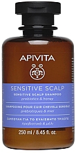 Szampon do wrażliwej i podrażnionej skóry głowy z prebiotykami i miodem - Apivita Sensitive Scalp Sensitive Scalp Shampoo Prebiotics & Honey — Zdjęcie N1