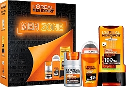 Kup Zestaw - L'Oreal Paris Men Expert Men Zone Set (f/cr/50ml + deo/roll/50ml + sh/gel/300ml)