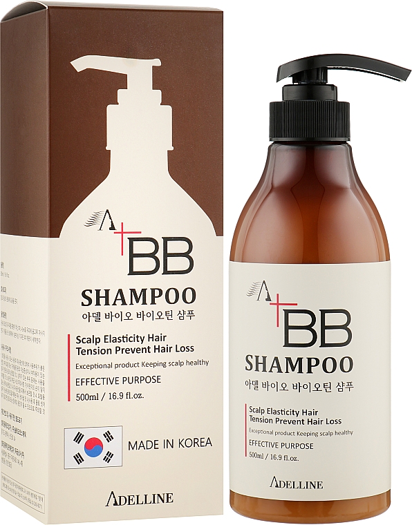 Szampon z biotyną na wypadanie włosów - Adelline Bio Biotin Shampoo — Zdjęcie N4