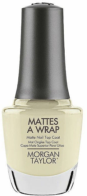 Matowy lakierowany top - Morgan Taylor Matte A Wrap Matte Nail Top Coat — Zdjęcie N1