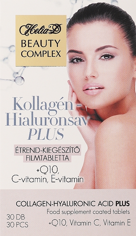 Suplement diety z kolagenem i kwasem hialuronowym - Helia-D Beauty Vitamins Collagen & Hyaluronic Acid — Zdjęcie N2