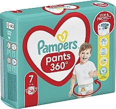 Pieluchomajtki Pants rozmiar 7, 17 kg+, Jumbo Pack 38 szt. - Pampers — Zdjęcie N9