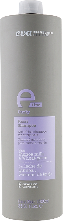 Szampon zapobiegający puszeniu się włosów kręconych - Eva Professional E-line Curly Shampoo — Zdjęcie N1