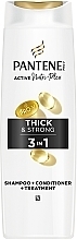 Szampon do włosów 3 w 1 - Pantene Pro-V Thick & Strong — Zdjęcie N2