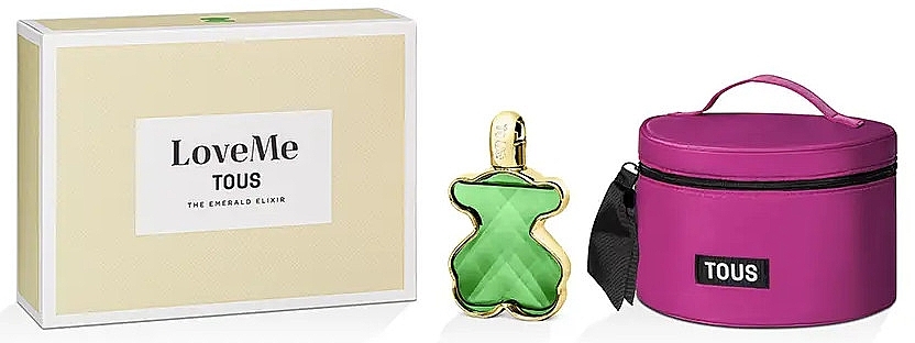 Tous LoveMe The Emerald Elixir - Zestaw (edp/90ml + toiletry bag) — Zdjęcie N1