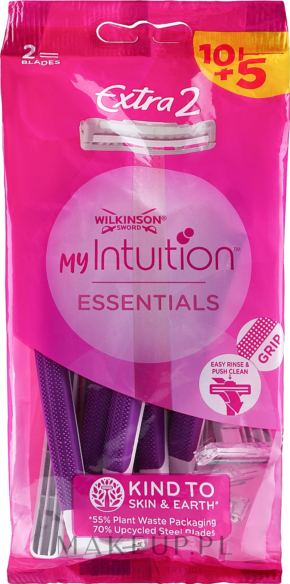 Jednorazowe maszynki do golenia, 15 szt. - Wilkinson Sword My Intuition Essentials Extra 2 — Zdjęcie 15 szt.