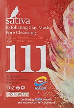 Kup Maska-gommage do oczyszczania porów №111 - Sativa Extra Care Exfoliating Clay Mask Pore Cleansing