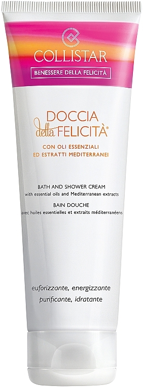 Krem do mycia ciała z olejkami i ekstraktami z Morza Śródziemnego - Collistar Doccia della Felicita Bath and Shower Cream