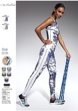 PRZECENA! Sportowe legginsy dla kobiet Code, white/grey - Bas Bleu * — Zdjęcie N4