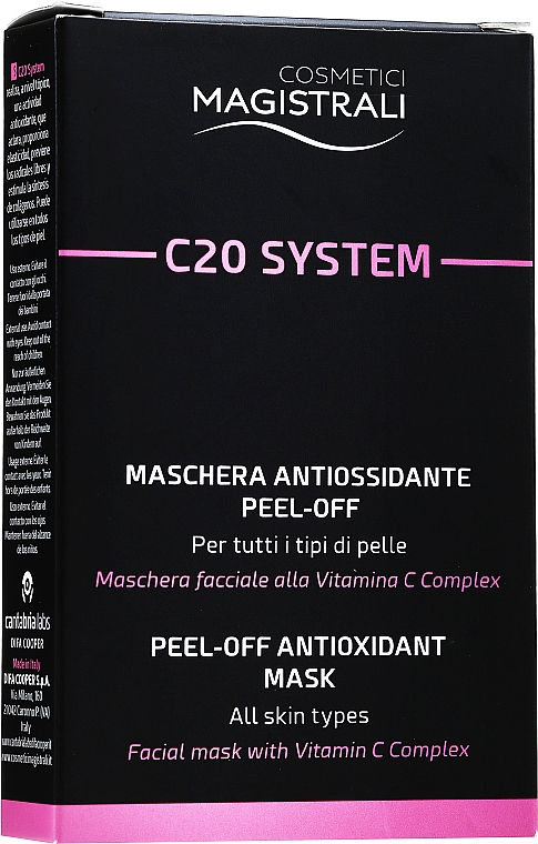 Antyoksydacyjna maska do twarzy - Cosmetici Magistrali Antiox C20 System Mask — Zdjęcie N2