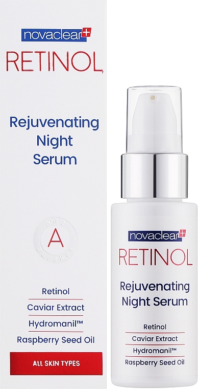 Przeciwstarzeniowe serum do twarzy - Novaclear Retinol Rejuvenating Night Serum — Zdjęcie N2