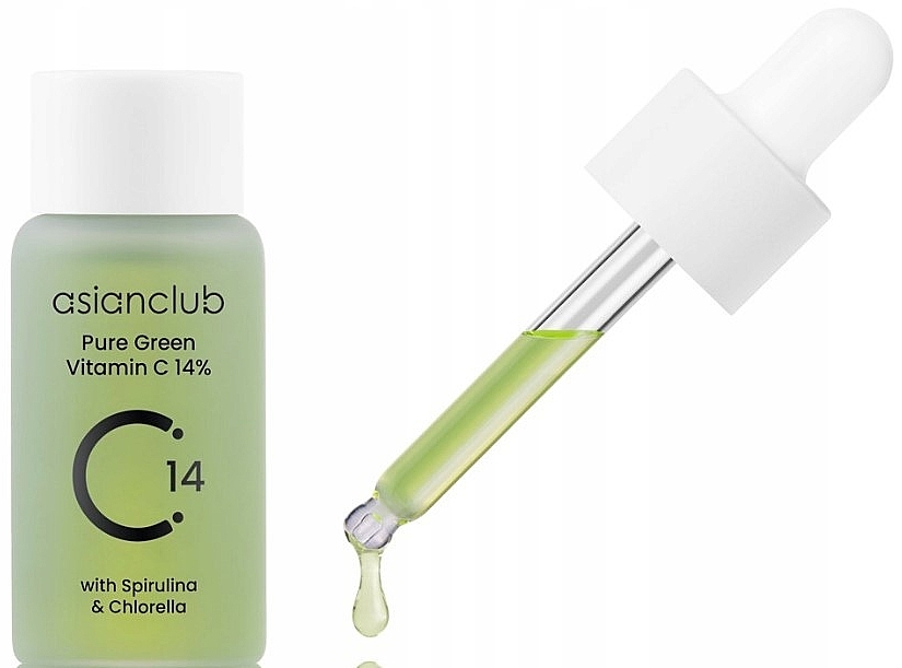 Serum do twarzy z witaminą C - Asianclub Pure Green Vitamin C 14% — Zdjęcie N2