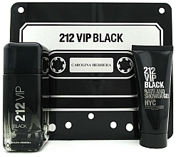 Carolina Herrera 212 Vip Black - Zestaw w pudełku Kaseta (edp 100 ml + sh/gel 100 ml) — Zdjęcie N3