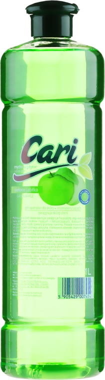 Nawilżające mydło w płynie Zielone jabłko - Cari Green Apple Liquid Soap — Zdjęcie N3
