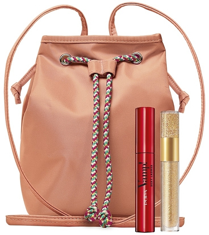 Zestaw - Pupa Vamp! Sexy Lashes & Jelly Lip Gloss (mascara/9ml + lip/gloss/4ml + backpack) — Zdjęcie N1