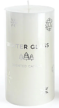 Kup Świeca zapachowa, biała, 9 x 13 cm - Artman Winter Glass
