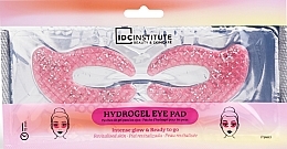 Hydrożelowe plastry na skórę wokół oczu z brokatem - IDC Institute C Shaped Glitter Hydrogel Eye Pad Pink  — Zdjęcie N1