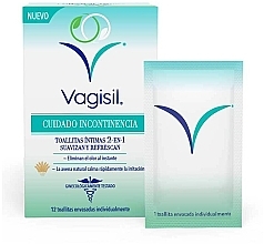 Chusteczki nawilżane do higieny intymnej - Vagisil Incontinence Care Intimate Wipes — Zdjęcie N1