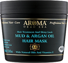 Kup Maska do włosów z naturalnym olejkiem arganowym i minerałami z Morza Martwego - Aroma Dead Sea Mud & Argan Oil Hair Mask