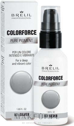 Skoncentrowany pigment do włosów - Brelil Colorforce Pure Pigment — Zdjęcie 001 - Silver