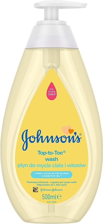 Płyn do mycia ciała i włosów dla dzieci od 1. dnia życia - Johnson’s® Baby Top-To-Toe — Zdjęcie N1