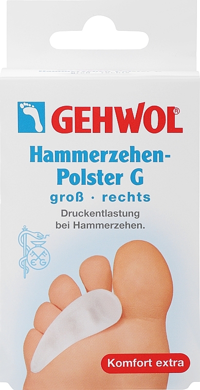 Poduszka przeciwuciskowa na palce młotkowate (prawa) - Gehwol Cushion for hammer toe G — Zdjęcie N1