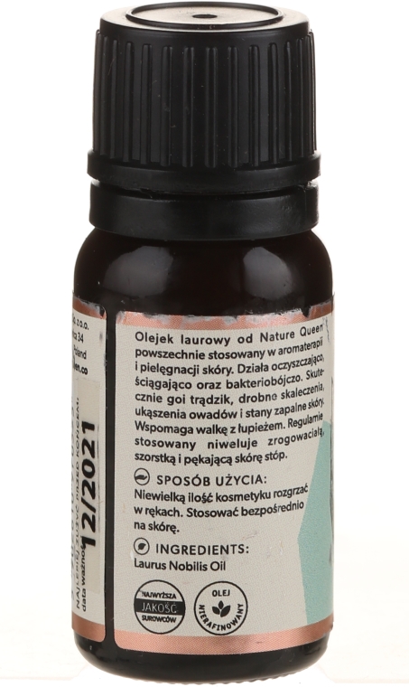 Laurowy olejek eteryczny - Nature Queen Laurel Essential Oil — фото N2