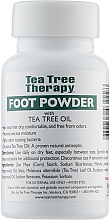 Antyseptyczny puder do stóp, z olejkiem z drzewa herbacianego, miętą pieprzową - Tea Tree Therapy Peppermint Foot Powder — Zdjęcie N2