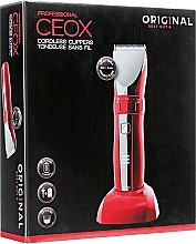 Trymer do włosów, czerwony - Original Best Buy Manual Professional CEOX Cordless Clippers — Zdjęcie N2