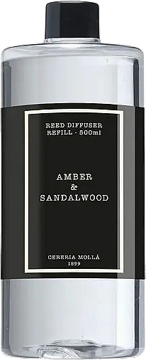 Wypełniacz do dyfuzora zapachowego - Cereria Molla Amber & Sandalwood — Zdjęcie N1