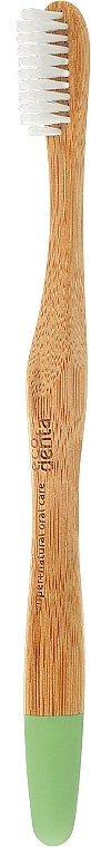 Miękka bambusowa szczoteczka do zębów, jasnozielona - Ecodenta Bamboo Toothbrush Soft — Zdjęcie N1