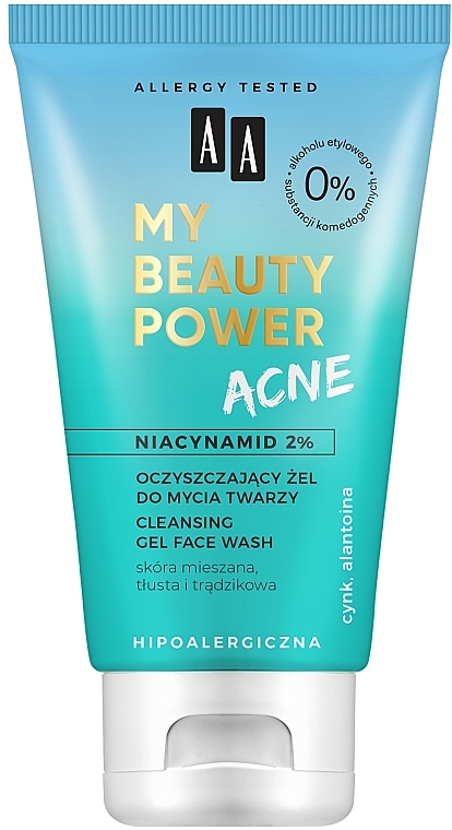 Oczyszczający żel do mycia twarzy - AA My Beauty Power Acne  — Zdjęcie N1