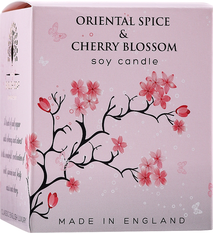 Świeca zapachowa - The English Soap Company Oriental Spice and Cherry Blossom Candle — Zdjęcie N2