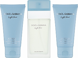 Dolce & Gabbana Light Blue - Zestaw (edt 50 ml + b/lot 50 ml + sh/gel 50 ml) — Zdjęcie N3