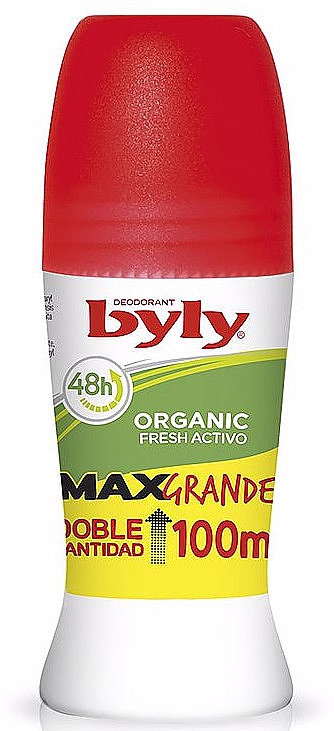 Dezodorant w kulce - Byly Organic Max Deo 48H Roll-On Fresh Active — Zdjęcie N1