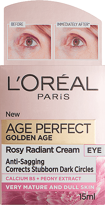 Krem nawilżający do skóry wokół oczu Róża - L'Oreal Paris Age Perfect Golden Age Rosy Radiant Eye Cream — Zdjęcie N1