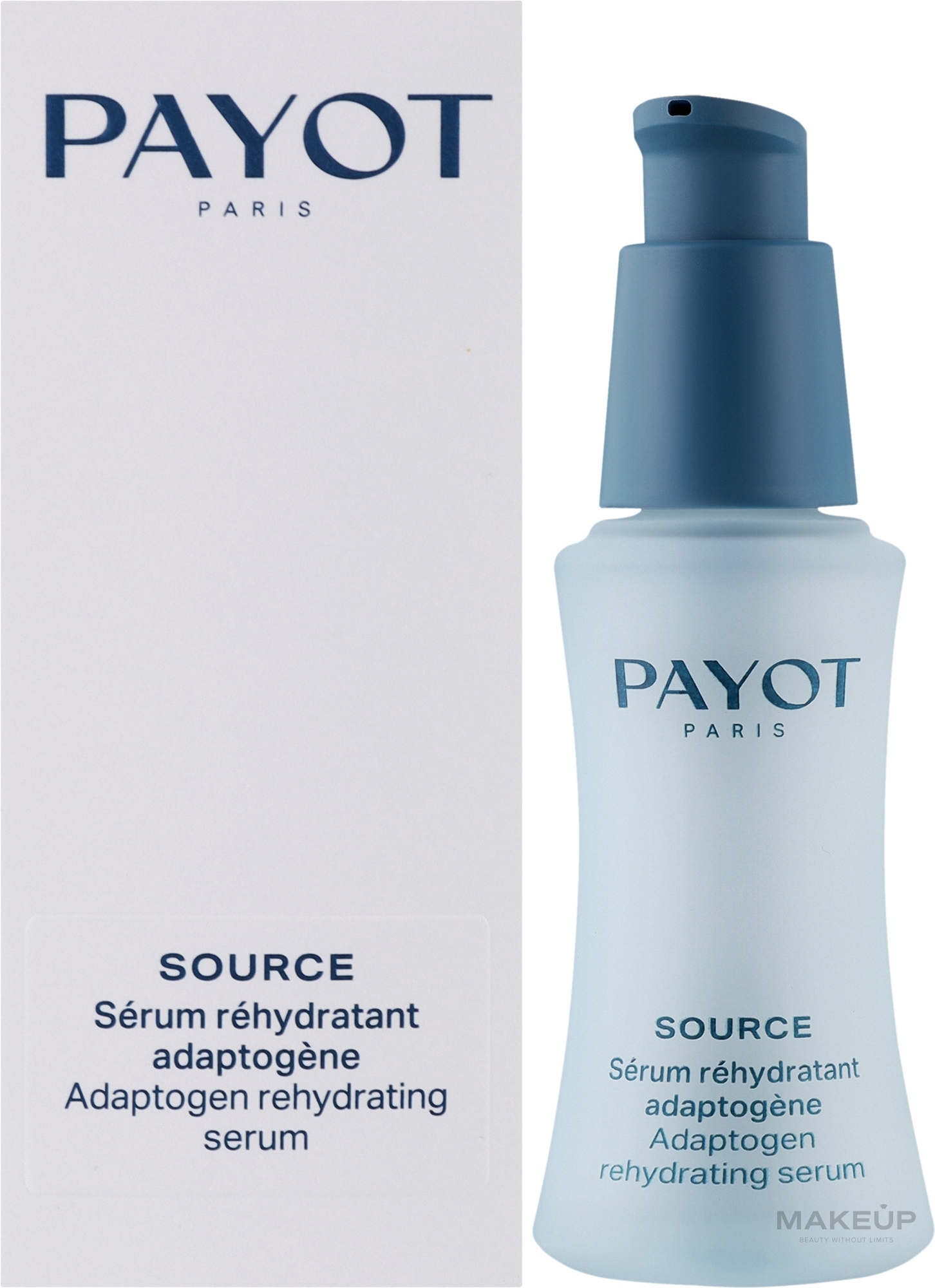 Nawilżające serum do twarzy z ekstraktami roślinnymi i kwasem hialuronowym - Payot Source Adaptogen Rehydrating Serum — Zdjęcie 30 ml